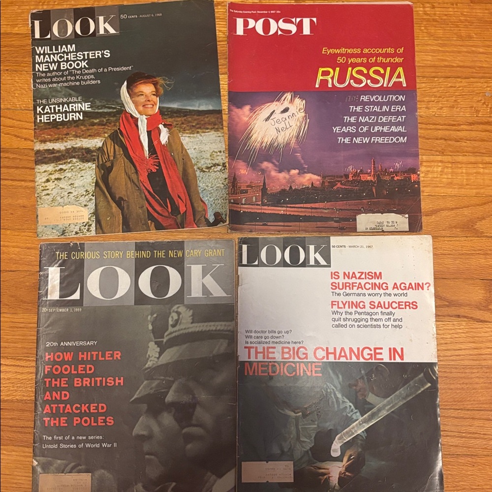 Evening Post Eyewitness accounts of 50 years of thunder Russia & 3 Look Issues